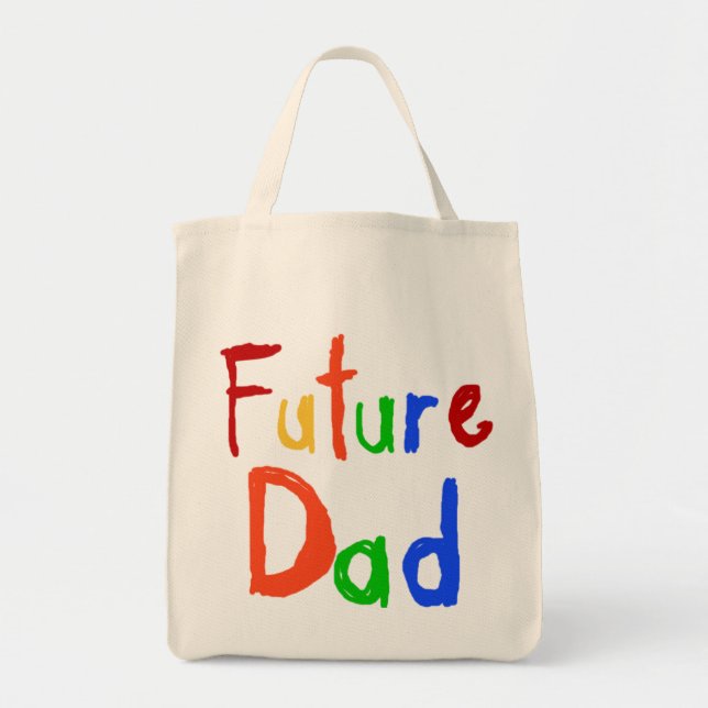 Tote Bag Enfant Texte Futur Papa T-shirts et cadeaux (Devant)