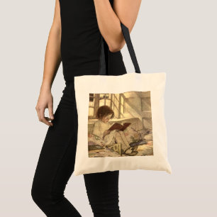Tote Bag Enfant Vintage lisant un livre, Jessie Willcox Smi