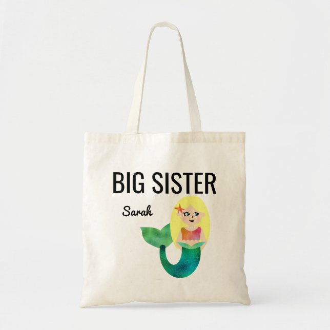 Tote Bag Enfants blonds de filles de sirène d'aluminium de (Devant)