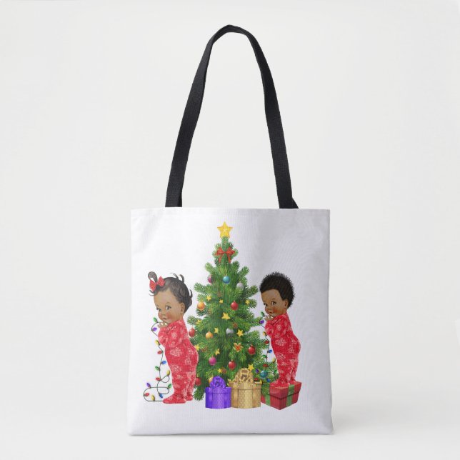 Tote Bag Enfants d'Afrique Amérique Noël Fourre-tout (Devant)