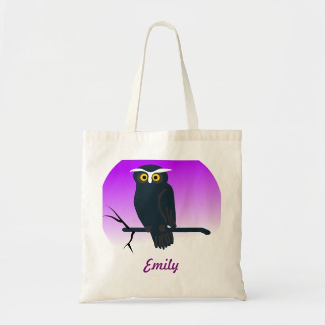Tote Bag Enfants de hibou personnalisés (Devant)