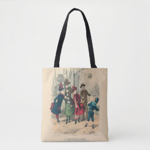 Tote Bag Enfants Famille Antique Victorienne Enfant
