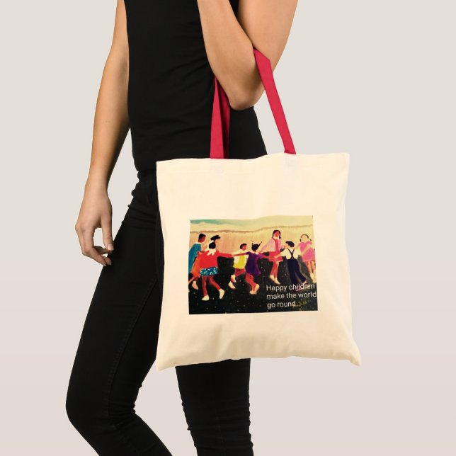Tote Bag Enfants heureux (Devant (produit))