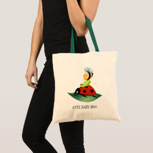 Tote Bag Enfants mignonne Rouge coccinelle Abeille insecte 