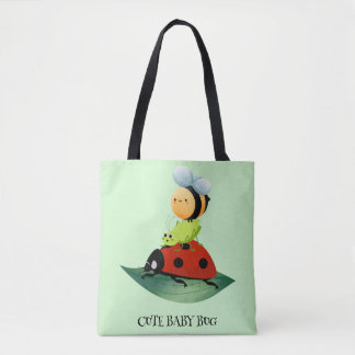 Tote Bag Enfants mignonne Rouge coccinelle Abeille insecte