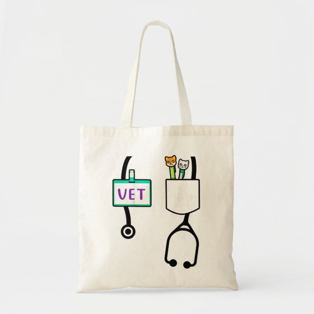 Tote Bag Enfants Vétérinaire Costume Cadeaux Garçons Filles (Devant)