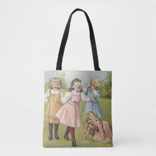 Tote Bag Enfants victoriens vintage jouent à Colin-Maillard