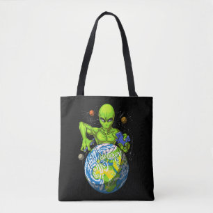 Tote Bag Enlèvement Alien Planète spatiale Conspiration OVN