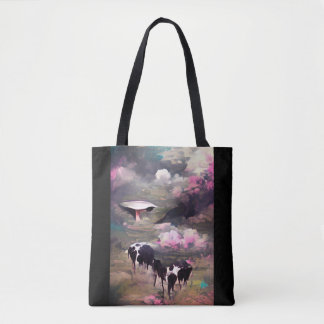 Tote Bag Enlèvement de vaches UFO