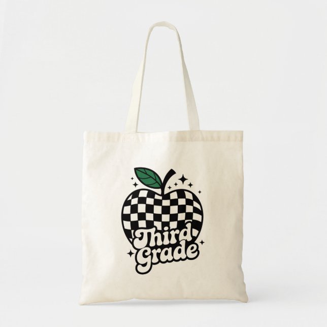 Tote Bag Enseignant 3e année Retour à l'école (Devant)