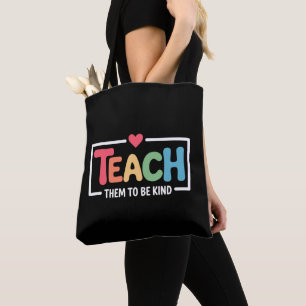 Tote Bag Enseignant, apprenez-leur à être gentils, retour à