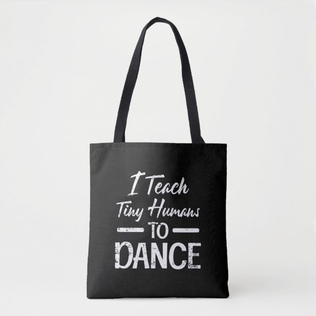 Tote Bag Enseignant de la danse minuscule Humans (Devant)