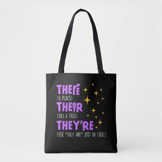 Tote Bag Enseignant en anglais à l'école de grammaire (Devant)