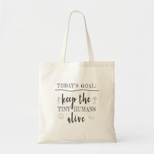 Tote Bag Enseignant Tiny Human Graduation Cadeau (Devant)