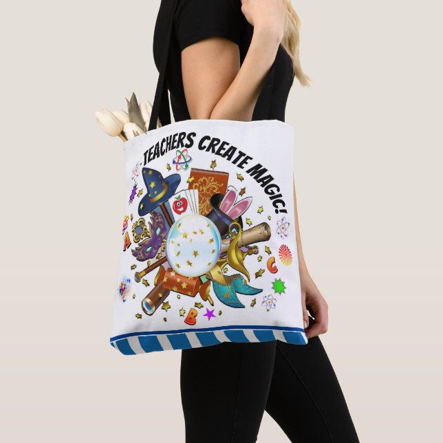 Tote Bag Enseignants Créer Fourre-tout Magique - Voir Retou (De près)