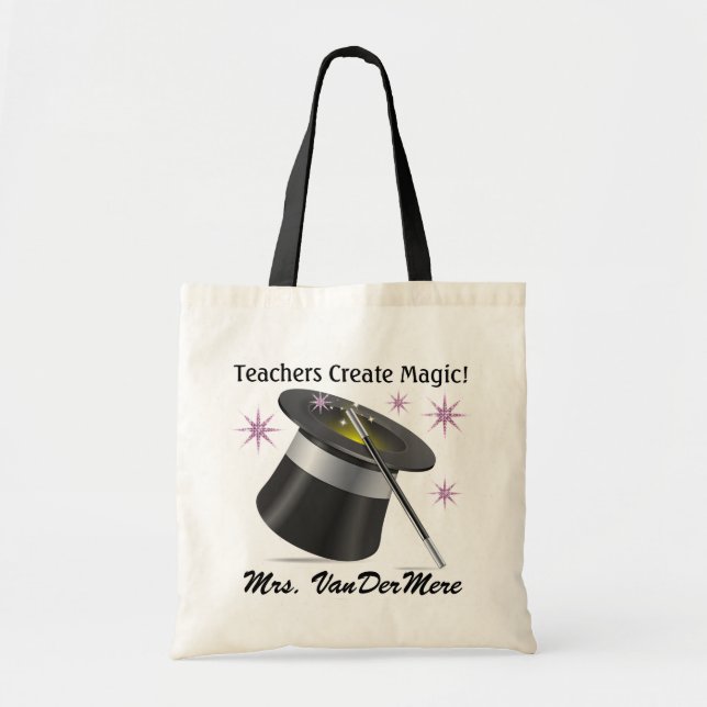Tote Bag Enseignants Créer une magie - SRF (Devant)