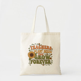 Tote Bag Enseignants Graines Plantes Qui Croissent Pour Cha