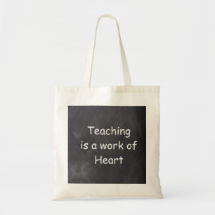 Tote Bag Enseignement Travail Coeur enseignant Chalkboard I