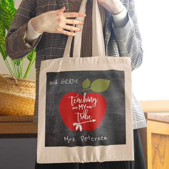 Tote Bag Enseigner à ma tribu l'appréciation des professeur (Créateur téléchargé)