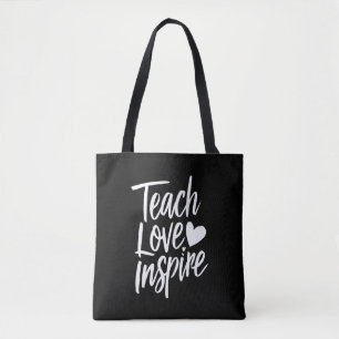 Tote Bag Enseigner Amour Inspirer Cadeau de la Fête des Ens