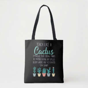 Tote Bag Enseigner Comme Un Enseignant De Cactus À L'Écol