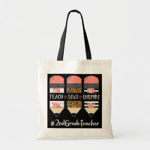Tote Bag Enseigner l'amour Inspirer 2e annéeEnseignant au c