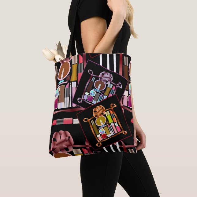Tote Bag Ensemble de cosmétiques (De près)