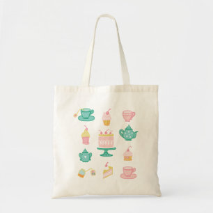 Tote Bag Ensemble de thé Whimsical