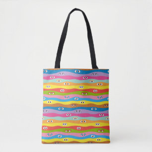 Tote Bag Ensemble Motif des yeux