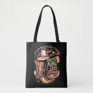 Tote Bag Enterrement de vie de jeune fille à Nashville - “B