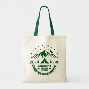 Tote Bag Enterrement de vie de jeune fille Camp Green Marié
