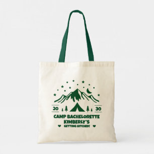 Tote Bag Enterrement de vie de jeune fille campagnard vert 