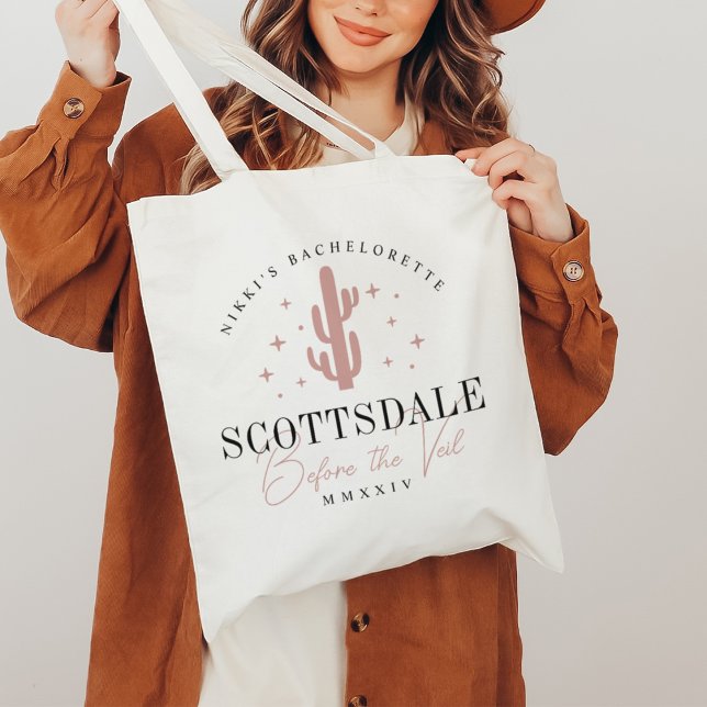 Tote Bag Enterrement de vie de jeune fille Desert Cactus Sc (Créateur téléchargé)
