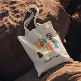 Tote Bag Enterrement de vie de jeune fille Disco Mariée Nom