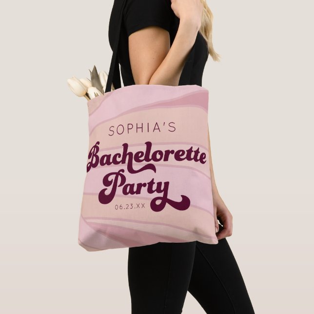 Tote Bag Enterrement de vie de jeune fille Rétro Personnali (De près)