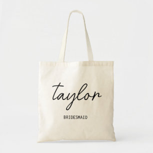 Tote Bag Enterrement de vie de jeune fille Script Minimalis