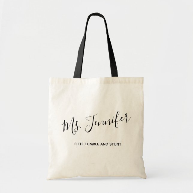Tote Bag Entraîneur d'orchestre d'élégance personnalisé (Devant)