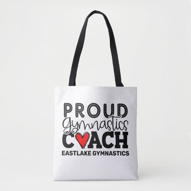 Tote Bag Entraîneur Gymnastique Fière Personnalisée (Devant)