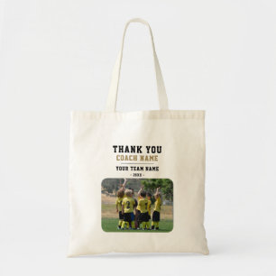 Tote Bag Entraîneur Merci avec nom d'équipe Photo
