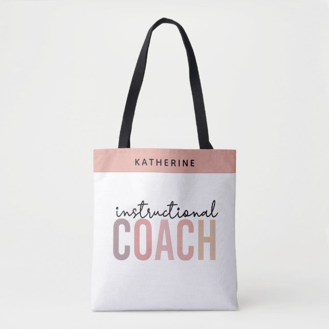 Tote Bag Entraîneur pédagogique personnalisé Cadeaux d'entr (Devant)