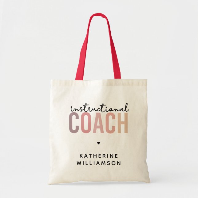 Tote Bag Entraîneur pédagogique personnalisé Cadeaux d'entr (Devant)