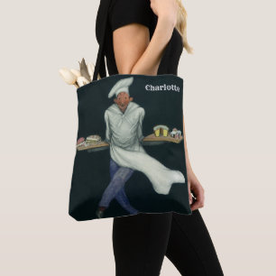 Tote Bag Entreprise alimentaire vintage, boulanger avec des