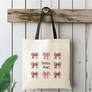 Tote Bag Entreprise de mariage Coquette Rose Bow