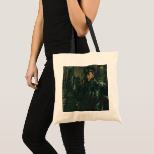 Tote Bag Entreprise Vintage, Policier au Téléphone d'Urgenc