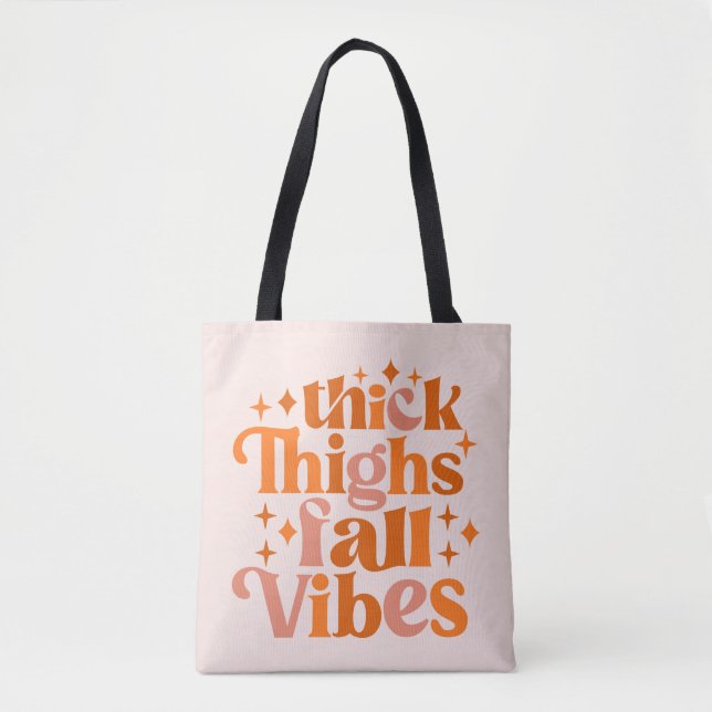 Tote Bag Épais cuisses Vibes Automne (Devant)