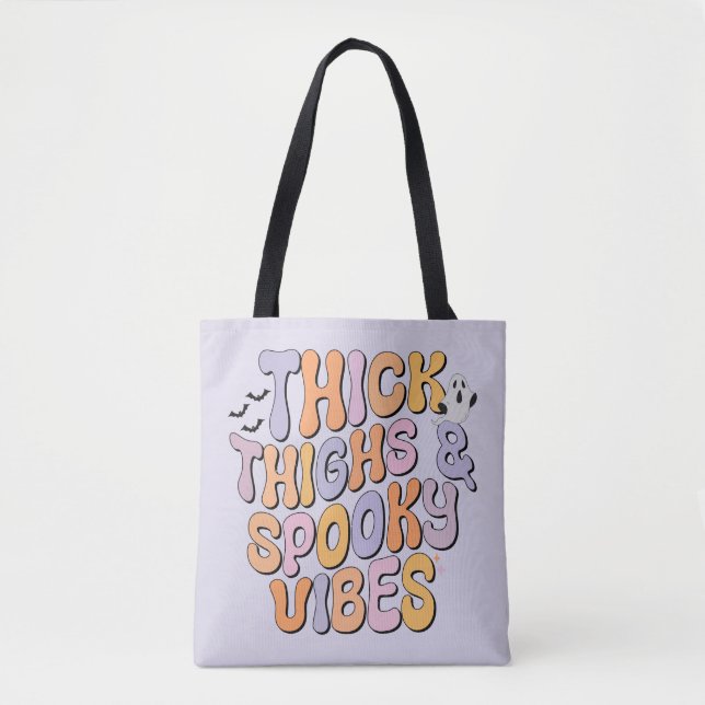 Tote Bag Épaisseur des cuisses et des bandes Éffrayantes (Devant)