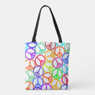 Tote Bag Epic Multicolor Super Signes de Paix Design Motif