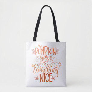 Tote Bag Épice citrouille & Tout Nice