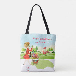 Tote Bag Épicerie d'Humour vs Golf Girl Can Dream Fourre-t