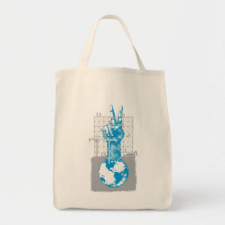 Tote Bag Épicerie grise Fourre-tout de paix de bâtiment